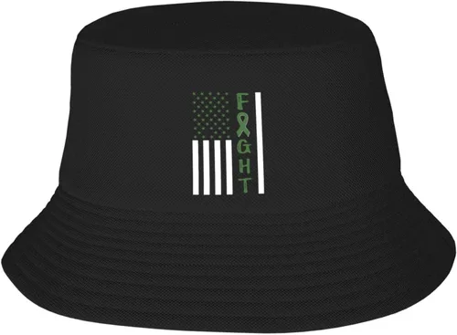 Sombrero de pescador de verano para hombres, mujeres y adolescentes, sombrero de sol ligero y plegable Concientización sobre la depresión del