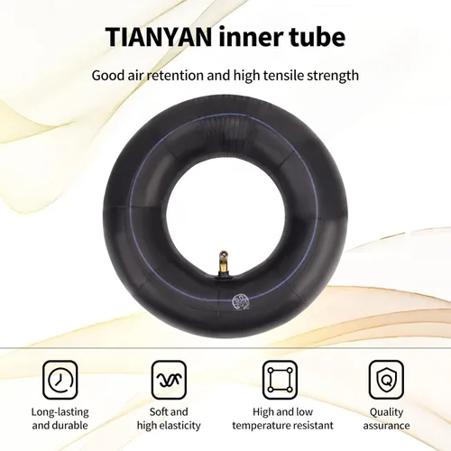 Miniatura 4 de TIANYAN Tubo interior 4.10/3.50-4 para carretilla, camión de mano, cortacésped, carrito de mano, carrito de mano, carrito de jardín, quitanieves