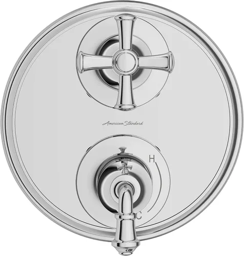 Miniatura 4 de American Standard TU052740.002 Delancey - Desviador de ducha integrado con 2 manijas solamente, cromo pulido Cromado