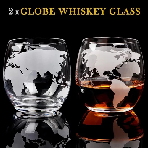 Miniatura 6 de Juego de decantador de whisky con 2 piedras de bola y 2 vasos de whisky reutilizables de 2.165 in, regalos de bourbon para hombres, piedras de hielo