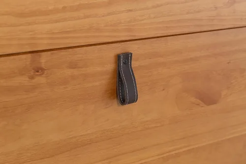 Miniatura 9 de Memomad Bali Slim Set: Plataforma de almacenamiento con cajones + Cabecero de panel plano (Tamaño completo, madera marrón roble)