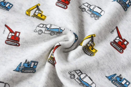 Miniatura 3 de Family Feeling Conjunto de pijama de 2 piezas para niños y niños pequeños, 100% algodón