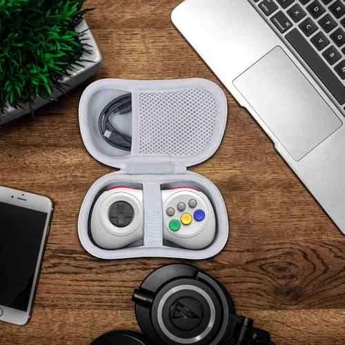 Miniatura 8 de co2CREA Funda rígida compatible con controlador Bluetooth inalámbrico 8Bitdo NEOGEO / 8Bitdo M30