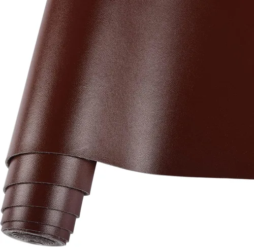 Miniatura 11 de HGUAN Piel Sintética Lisa de Color Sólido Rojo 12"X53" (30cmX135cm), Rollo de Piel Sintética Muy Adecuado para Hacer Manualidades, Aretes de Cuero