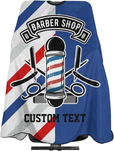 Miniatura 21 de Capa de barbero impermeable personalizada, Capa de peluquero personalizada, Añade tu texto, Capa de salón personalizada para hombres, Capa de corte