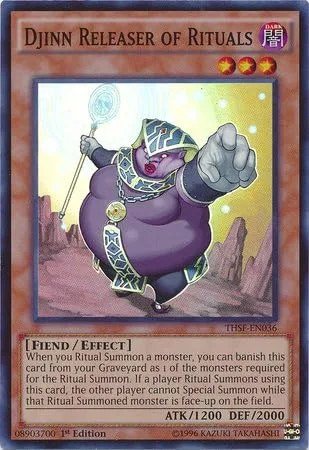 YU-GI-OH! - Djinn Releaser of Rituals (THSF-EN036) - Las Fuerzas Secretas - 1ª Edición - Super Rare