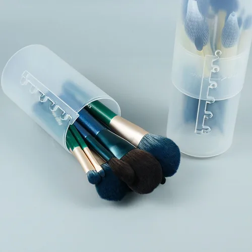 Miniatura 2 de Garneck 2 unidades de barriles retráctiles para brochas cosméticas, organizador de tocador, para brochas de maquillaje, bote, mesas de oficina
