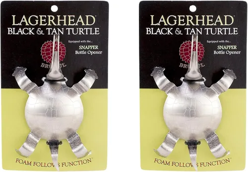 Miniatura 5 de Brutul 1011 - Herramienta de capas de cerveza de tortuga negra y tostada, acero inoxidable