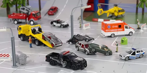 Miniatura 6 de siku 2309 Super Dodge Ram 1500 - Pastilla de policía, color negro