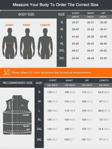 Miniatura 6 de SGKOW Heated Vest for Men with 7.4v Battery Pack Included,Updated Lightweight Heated Clothing Winter Outdoor