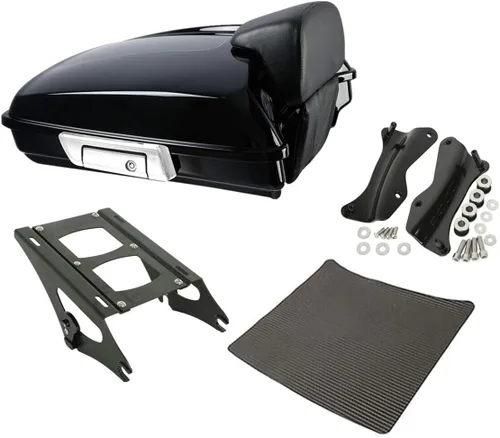 Miniatura 14 de TCMT Respaldo Trasero con Caja de Equipaje de Motocicleta de 14 cm para Harley Touring 2014-2025 CVO Road King Road Glide Street Glide Electra Glide