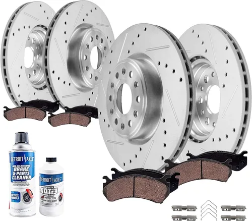 Miniatura 30 de Detroit Axle - Kit de freno delantero para Chevy GMC Silverado Sierra Yukon XL Express Savana Suburban 1500 Tahoe Avalanche Cadillac Escalade Pinza