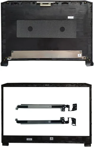 Miniatura 2 de Cubierta LCD de repuesto para portátil Tapa trasera superior con bisagras de bisel frontal para Acer Nitro 5 AN515-54 55 AN515-56 57 44 AN515-45