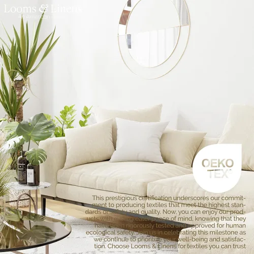 Miniatura 9 de Cojín de 10 x 10 pulgadas con relleno hipoalergénico – Hecho en Estados Unidos por Looms and Linens