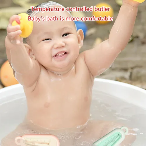 Miniatura 7 de Medidor de temperatura del agua Termómetro de bañera de baño para niños pequeños Accesorios para el cuidado del bebé ABS Sensor de prueba de Pasto