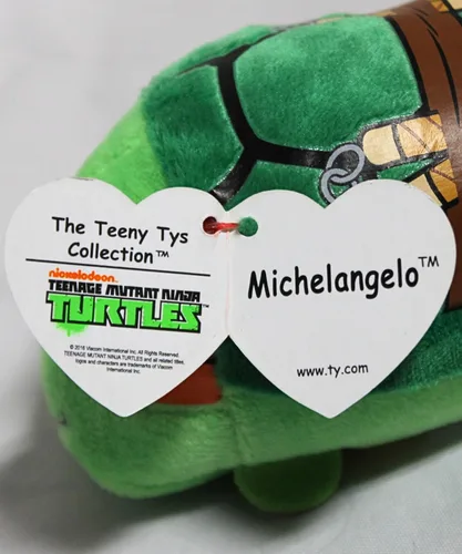 Miniatura 5 de TY TY42172 Tortugas Ninja (TMNT) Michelangelo Teeny, multicolor