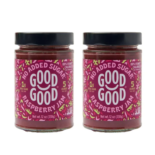 Miniatura 12 de GOOD GOOD Cherry Jam - Sin azúcar añadida - Bajo en calorías - Sin gluten y vegano - Apto para diabéticos y keto - 12 oz / 330 g (paquete de 1)
