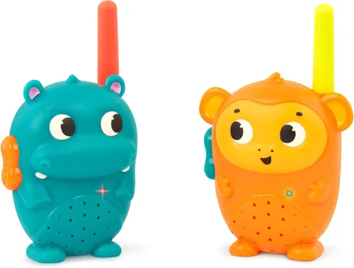 Miniatura 9 de B. toys – Lolo & Woofer Walkie – Talkies – paquete de 2 Walkie Talkies – Largo alcance de 100 pies – Juguetes para niños pequeños, niños – 3+ años