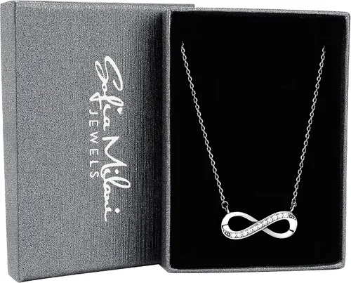 Miniatura 3 de Sofia Milani - Collar de plata 925 para mujer - con circonitas - Colgante infinito - 50208 Plata esterlina