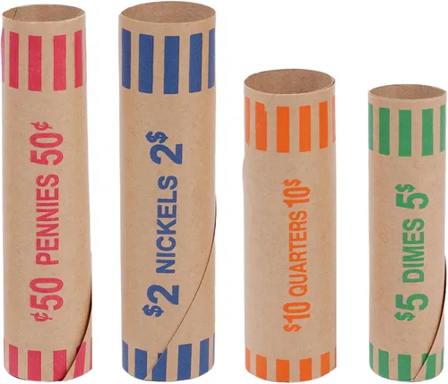 Miniatura 14 de Sumerfnt Rollos de Envoltorios para Monedas de Dólar, Solo Dólares, Rollos de Dólar Planos 110 Piezas