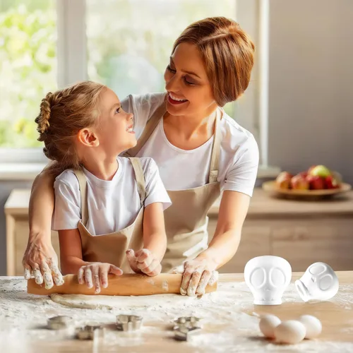 Miniatura 5 de Separador de yema de huevo de esqueleto, separador de huevos de silicona para huevos crudos, accesorios de cocina lindos, accesorios de cocina