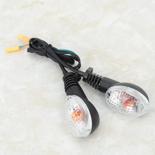 Miniatura 6 de Estink 2 luces intermitentes para motocicleta, intermitentes secuenciales LED ámbar que fluyen, ajuste universal para KLX250 EX250 2008-2012, Negro