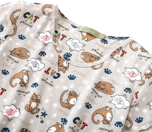 Miniatura 5 de Zando Vestidos de noche para mujeres adultas, camisones y camisones de algodón para mujer