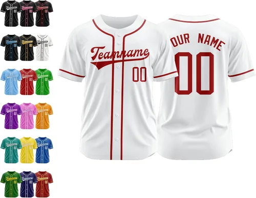 Miniatura 7 de Camiseta de béisbol personalizada, nombre de béisbol personalizado, logotipo de número, camiseta de béisbol personalizada para hombres, mujeres