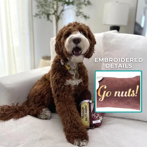 Miniatura 5 de Haute Diggity Dog Barkbells Pawtein Bar - Juguete de peluche para perros pequeños, medianos y grandes, juguetes interactivos divertidos