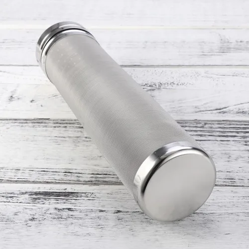 Miniatura 4 de SHOWERORO Cartucho de filtro de cerveza de acero inoxidable de 12 pulgadas colador de malla para elaboración de vino casero y herramienta