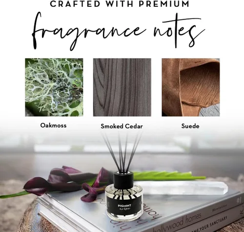 Luxury Home - Difusor de varillas de fragancia para el hogar, aceites esenciales naturales, difusor de varillas para el hogar con varillas