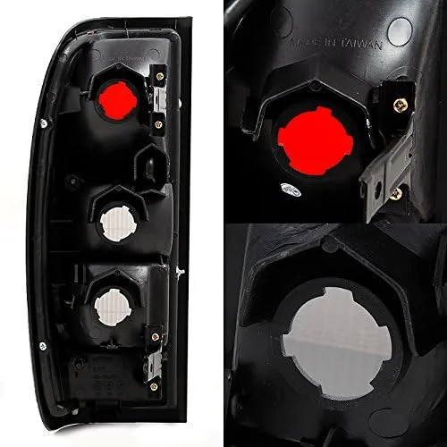 Miniatura 2 de AKKON - Para luces traseras de camioneta Frontier, lámparas de freno izquierda del conductor + reemplazo del lado derecho del pasajero Carcasa roja.