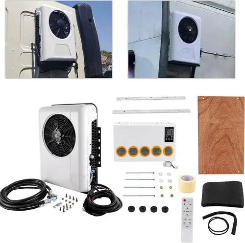 Aire acondicionado universal de cabina de camión de 24 V, aire acondicionado para camión, RV, enfriador de estacionamiento de camiones, kit de aire