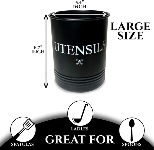 Miniatura 3 de Soporte para utensilios grandes Crocks Cocina (negro)