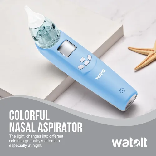 Miniatura 2 de Aspirador nasal para bebé – succión eléctrica de nariz para bebé – lechón automático para bebés – removedor de mucosidad para niños pequeños