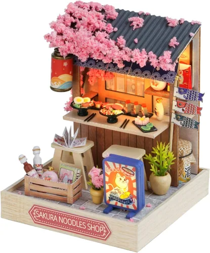Miniatura 10 de YSWOOD WORLD Kit de casa en miniatura, kit en miniatura, kit de casa de muñecas para adultos y adolescentes, kit de mini casa para cumpleaños