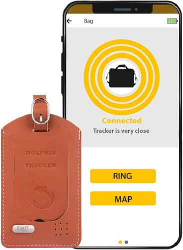 Miniatura 2 de Etiqueta inteligente para rastreador de equipaje, localizador de maletas Bluetooth con etiqueta de contacto digital QR, esencial de viaje