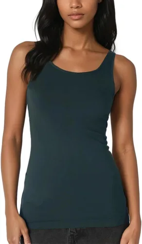 Miniatura 22 de NIKIBIKI Playera sin costuras clásica premium para mujer, fabricada en EE. UU., talla única