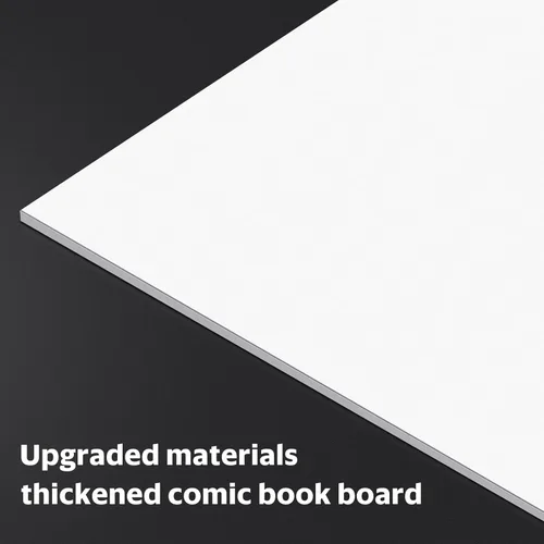 Miniatura 6 de YSCare 100 tableros de cómics, tableros de cómics de tamaño actual, tablero de respaldo sin ácidos, tablero grueso y duradero para archivos