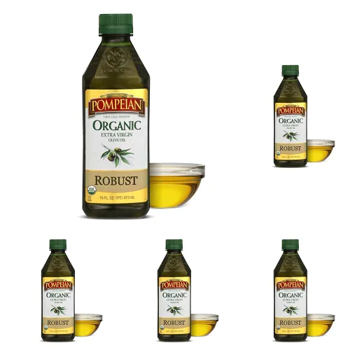 Miniatura 12 de Pompeian USDA - Aceite de oliva virgen extra orgánico robusto, primero prensado en frío, sabor de cuerpo completo, perfecto para aderezos