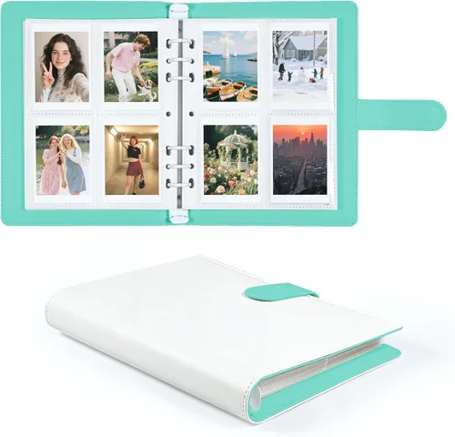 Miniatura 22 de Carpeta para tarjetas fotográficas A5 Kpop con 30 páginas de tarjetas de 4 bolsillos, Carpeta A5 de 6 anillos álbum coleccionador de tarjetas