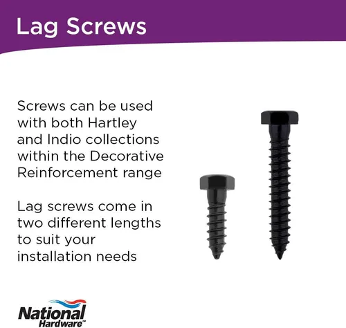 Miniatura 4 de National Hardware N800-123 Tornillos de retención, negro, 1/2" x 1 1/2