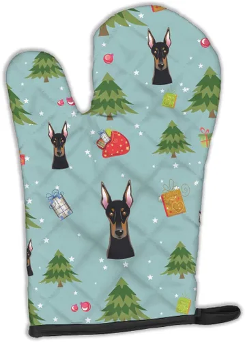 Miniatura 39 de Caroline's Treasures BB4020OVMT Dog House Collection Border Collie - Guante de horno grueso resistente al calor para sartenes calientes y horno