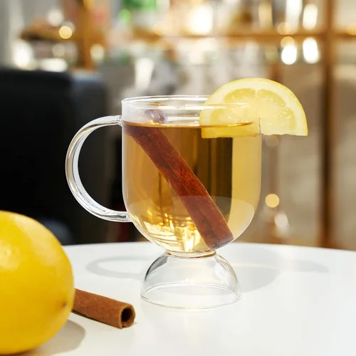 Miniatura 5 de Viski Vasos de café irlandés, taza de vidrio caliente Toddy para vino caliente, sidra con pinchos, ponche de huevo, taza de café transparente, juego