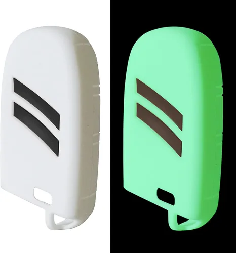 Miniatura 18 de YOSRTER - Paquete de 1 funda protectora de silicona para llave remota, con 5 botones, carcasa para llave de automóvil, accesorio (borde azul)