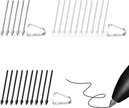 Miniatura 19 de Lápiz Táctil para Samsung Galaxy S22 Ultra 5G SM-S908, Kit de Reemplazo S Pen S22 Ultra con Sensibilidad a la Presión de 4096, Sin Bluetooth Negro