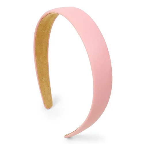Miniatura 17 de Huachi Diademas negras para mujer, diadema negra de piel sintética para mujeres y niñas, banda de plástico duro para cabeza de colores sólidos