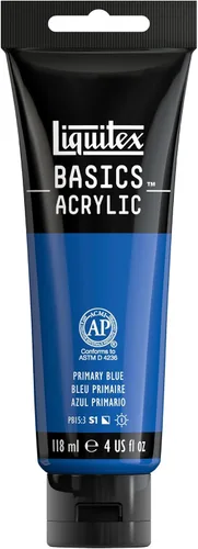 Miniatura 74 de Liquitex BASICS Pintura Acrílica, Botella de 400ml (13.5 oz), Blanco Titanio Titanio Blanco