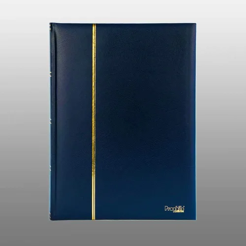 Miniatura 2 de Prophila - Álbum de sellos (nuevo) 60 lados blancos, cubierta azul acolchada