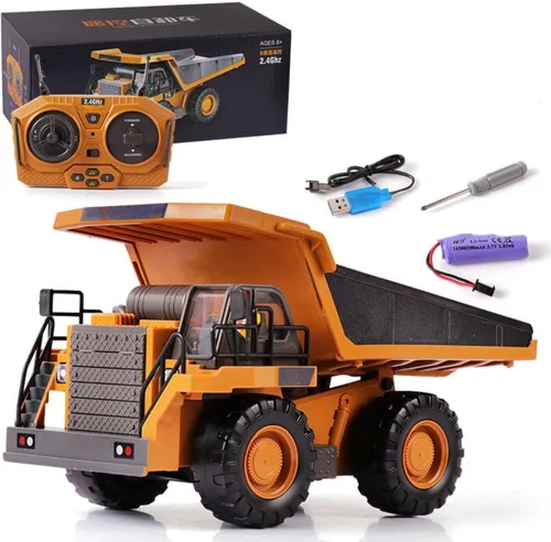 Miniatura 15 de Mudsterz - Camiones Mudsterz, Excavadora Mudsterz, Vehículo de construcción RC de 2.4GHz con luces geniales y sonidos reales, diseño de ingeniería